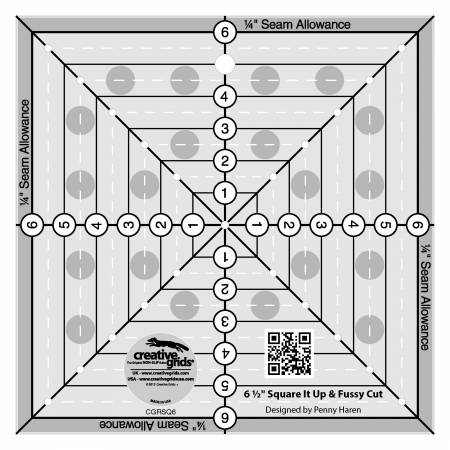 Creative Grids Ruler 6-1/2in Square