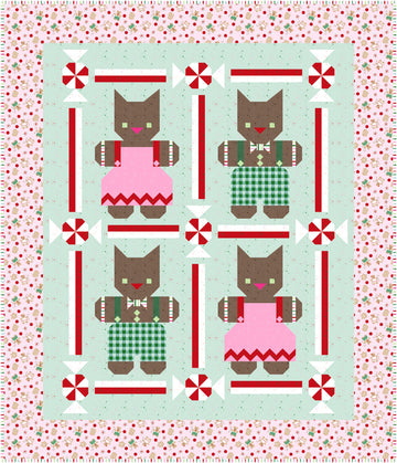 FELINE FESTIVE CATMAS: Quilt Kit