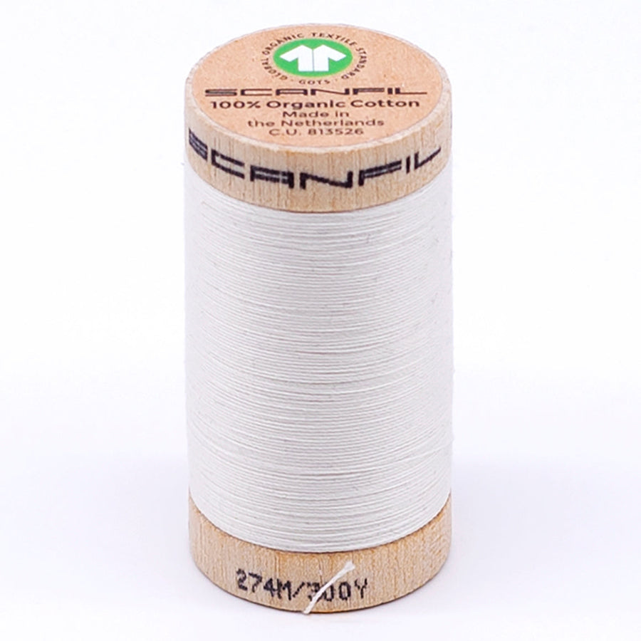 Scanfil Organic Cotton Thread 30wt- Coconut Milk