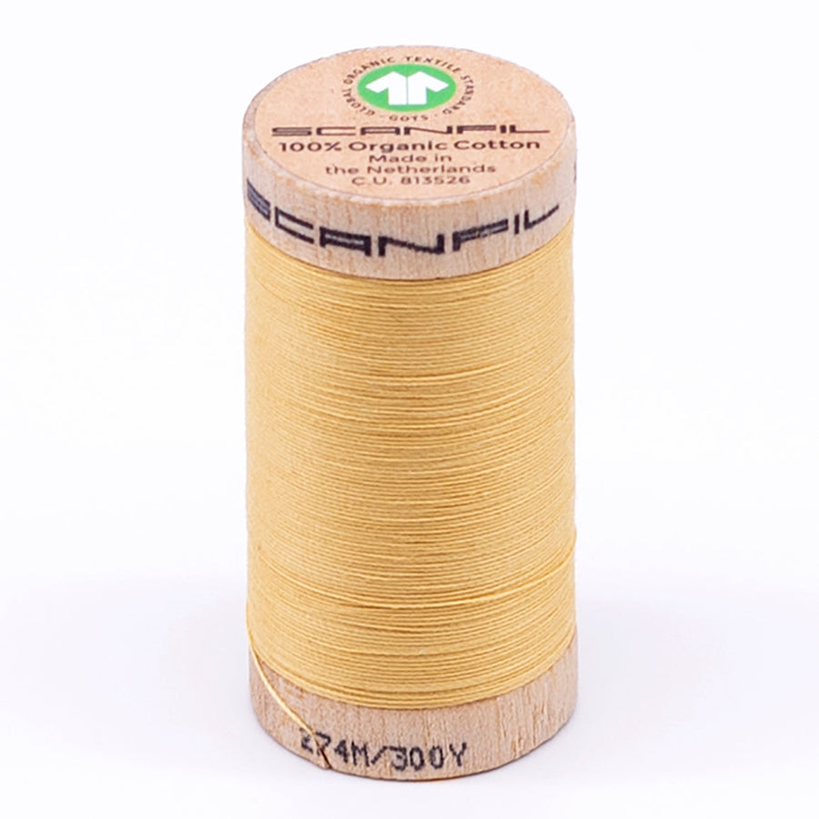 Scanfil Organic Cotton Thread 30wt- Cornsilk
