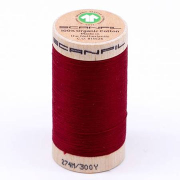 Scanfil Organic Cotton Thread 30wt- Crimson