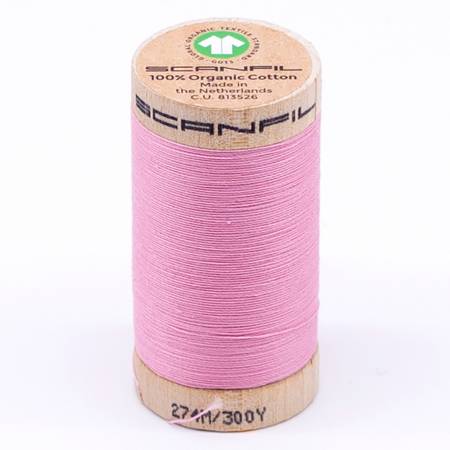 Scanfil Organic Cotton Thread 30wt- Candy Pink