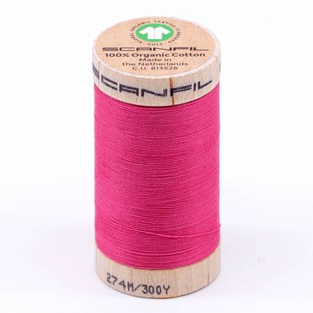 Scanfil Organic Cotton Thread 30wt- Pink Lemonade