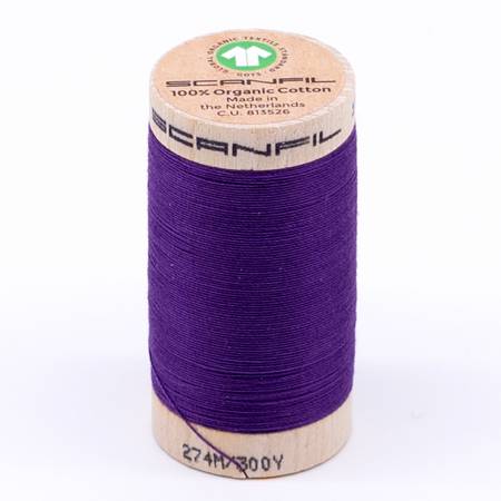 Scanfil Organic Cotton Thread 30wt- Royal Purple