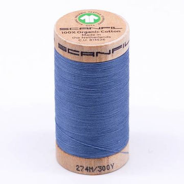 Scanfil Organic Cotton Thread 30wt- Blue Shadow