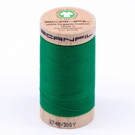 Scanfil Organic Cotton Thread 30wt- Jolly Green
