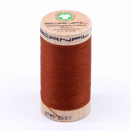 Scanfil Organic Cotton Thread 30wt- Baked Clay