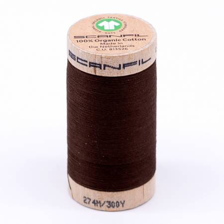 Scanfil Organic Cotton Thread 30wt- Cocoa Brown