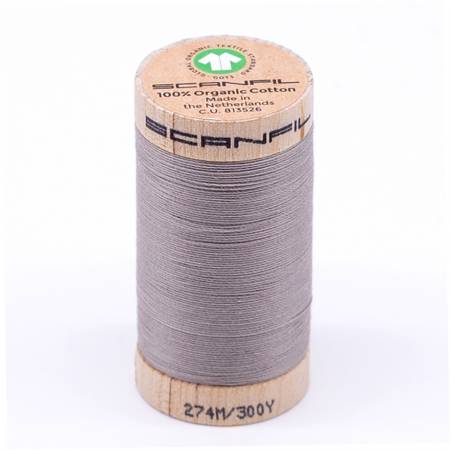 Scanfil Organic Cotton Thread 30wt- Chateau Gray