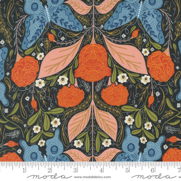 WOODLAND WONDER: Vintage Butterfly-Midnight (1/4 Yard)