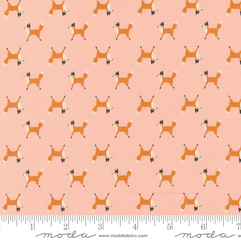 WOODLAND WONDER: Fox Trot-Blush (1/4 Yard)