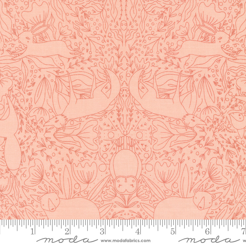 WOODLAND WONDER: Frolic-Blush (1/4 Yard)