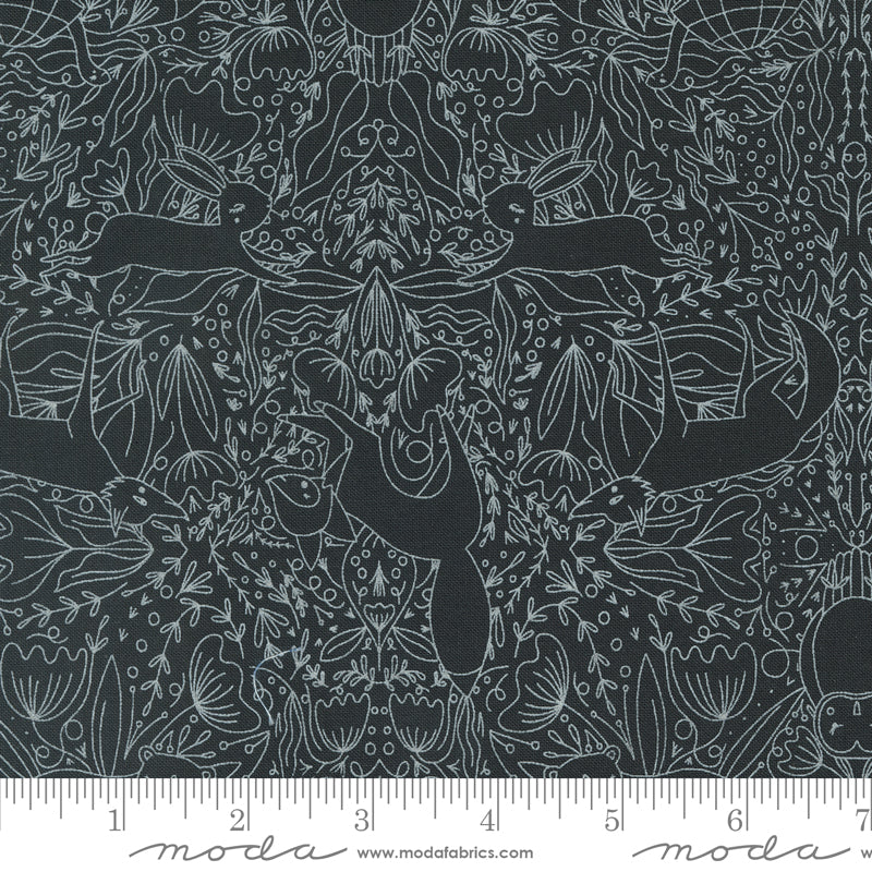 WOODLAND WONDER: Frolic-Midnight (1/4 Yard)