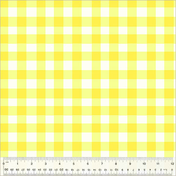 Heather Ross BY HAND: Essential Gingham-Lemon (1/4 Yard)