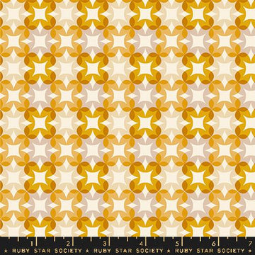 Ruby Star Society WOODLAND PARK: Flower Plaid-Goldenrod (1/4 Yard)