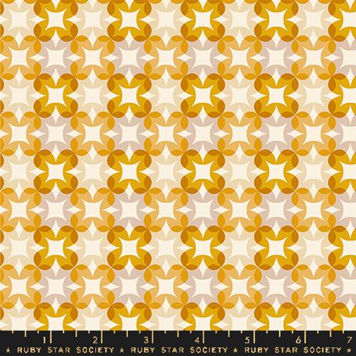 Ruby Star Society WOODLAND PARK: Flower Plaid-Goldenrod (1/4 Yard)