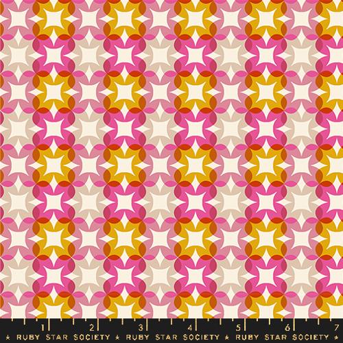 Ruby Star Society WOODLAND PARK: Flower Plaid-Raspberry (1/4 Yard)