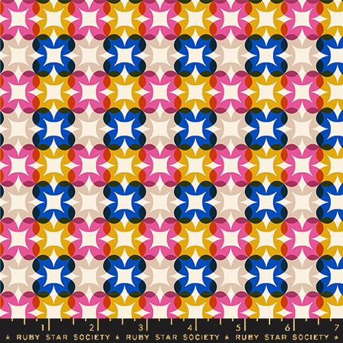 Ruby Star Society WOODLAND PARK: Flower Plaid-Blue Ribbon (1/4 Yard)