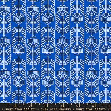 Ruby Star Society WOODLAND PARK: Ironworks-Blue Ribbon (1/4 Yard)