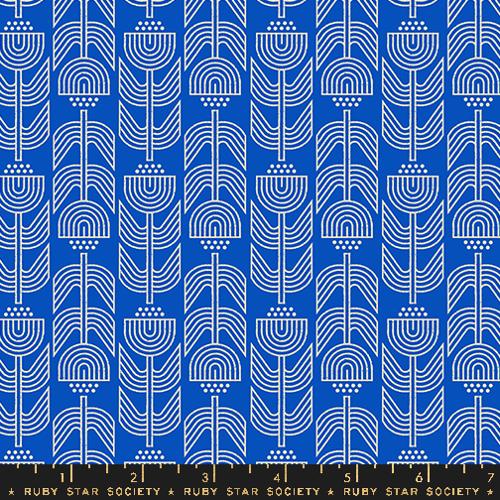 Ruby Star Society WOODLAND PARK: Ironworks-Blue Ribbon (1/4 Yard)