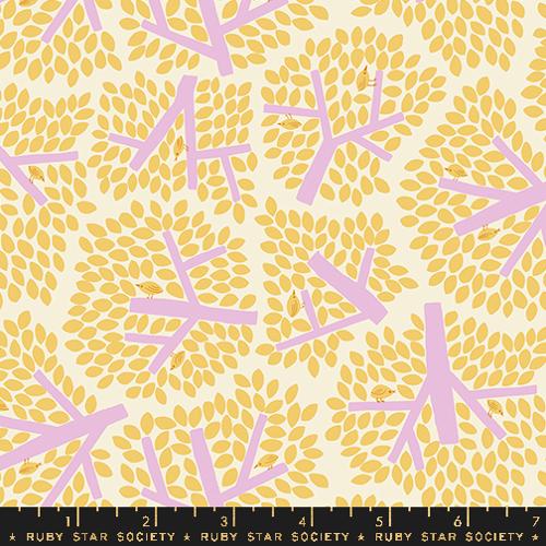 Ruby Star Society BIRD IS THE WORD: Canopy-Natural (1/4 Yard)