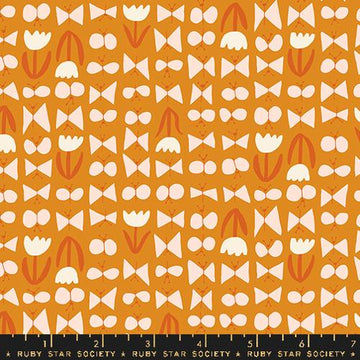 Ruby Star Society BIRD IS THE WORD: Butterflies-Turmeric (1/4 Yard)