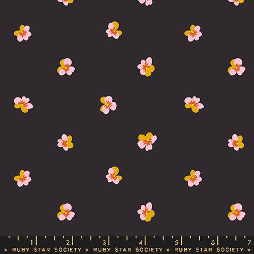 Ruby Star Society BIRD IS THE WORD: Violet-Soft Black (1/4 Yard)