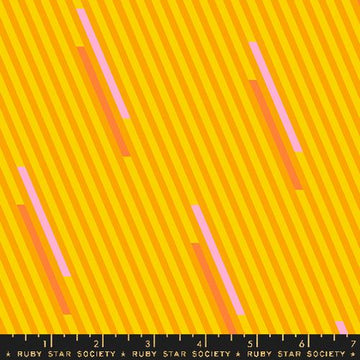 Ruby Star Society EYE CANDY: Stripe-Clementine (1/4 Yard)