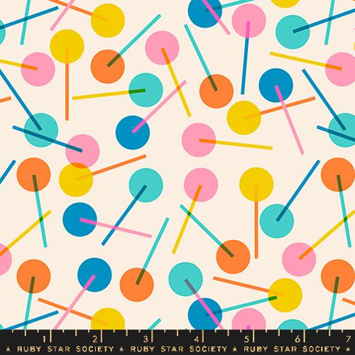 Ruby Star Society EYE CANDY: Lollies-Natural (1/4 Yard)