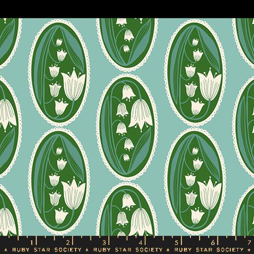 Ruby Star Society ENDPAPER: Lily Of The Cameo-Water (1/4 Yard)