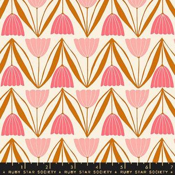 Ruby Star Society ENDPAPER: Tulips-Natural (1/4 Yard)