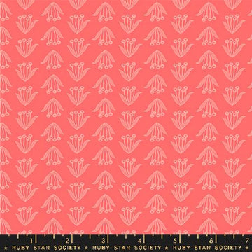 Ruby Star Society ENDPAPER: Crocus-Strawberry (1/4 Yard)