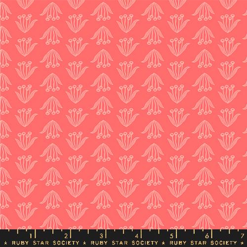 Ruby Star Society ENDPAPER: Crocus-Strawberry (1/4 Yard)