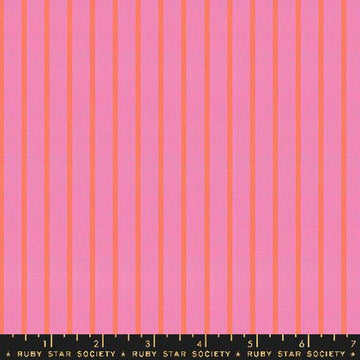 Ruby Star Society Warp Weft-OOH LUCKY LUCKY: Apron Stripe-Bright Pink (1/4 Yard)