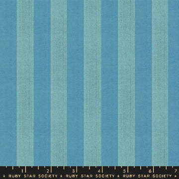 Ruby Star Society Warp Weft-OOH LUCKY LUCKY: Clothesline Stripe-Turquoise (1/4 Yard)