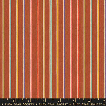 Ruby Star Society Warp Weft-OOH LUCKY LUCKY: Sketch Stripe-Maple Flat (1/4 Yard)