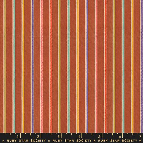 Ruby Star Society Warp Weft-OOH LUCKY LUCKY: Sketch Stripe-Maple Flat (1/4 Yard)