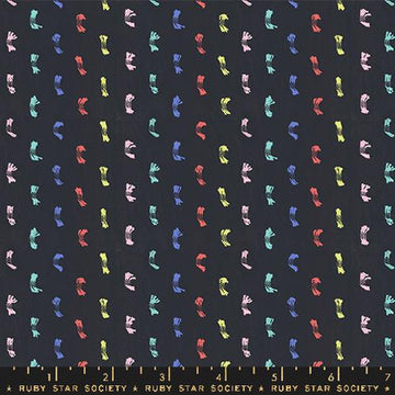 Ruby Star Society Warp Weft-OOH LUCKY LUCKY: Flicker-Soft Black (1/4 Yard)