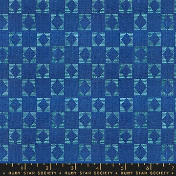 Ruby Star Society Warp Weft-OOH LUCKY LUCKY: Star-Bluebell (1/4 Yard)