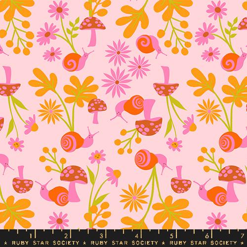 Ruby Star Society ANIMAL ANIMAL: Snail Garden-Cotton Candy (1/4 Yard)