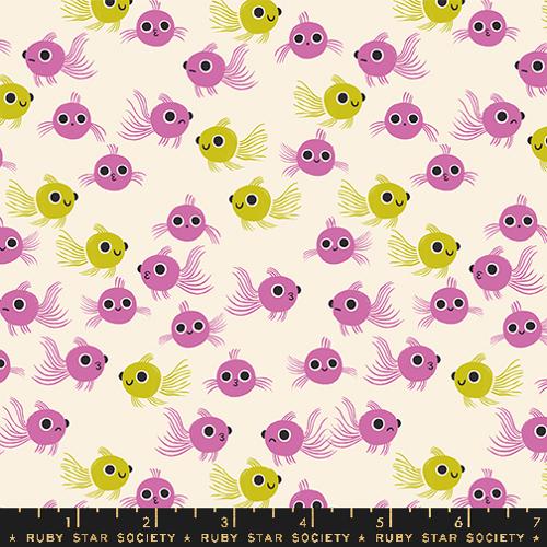 Ruby Star Society ANIMAL ANIMAL: Goldfish-Heliotrope (1/4 Yard)