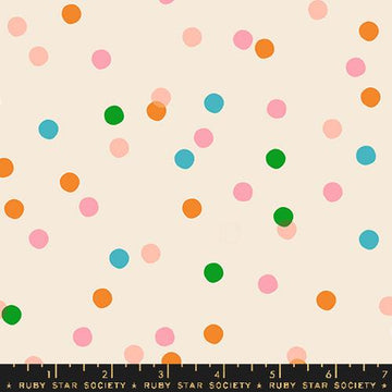 Ruby Star Society CAROUSEL: Spritz Dots-Natural (1/4 Yard)