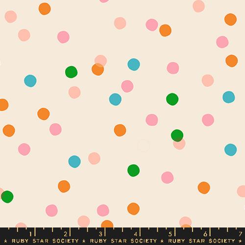 Ruby Star Society CAROUSEL: Spritz Dots-Natural (1/4 Yard)