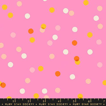 Ruby Star Society CAROUSEL: Spritz Dots-Flamingo (1/4 Yard)