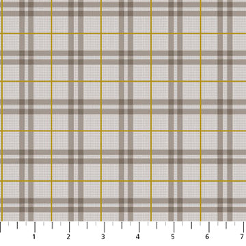 WINTER DREAMS: Gingham-Taupe (1/4 Yard)