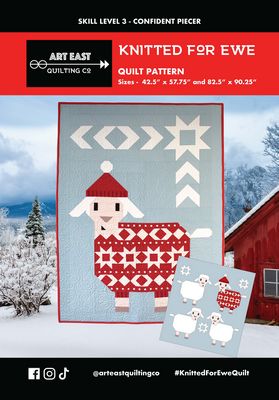 ART EAST: Knitted for Ewe Quilt Pattern