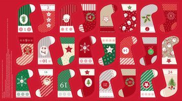 OH CHRISTMAS TREE: Mini Advent Stocking Panel