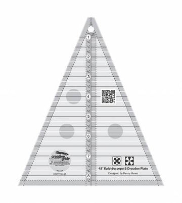 Creative Grids: 45 Degree Kaleidoscope and Dresden Plate Ruler