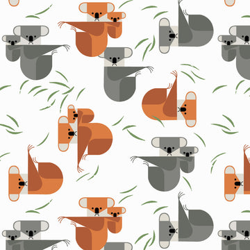 Charley Harper NURTURE VOL 3: Koala Koala Stagger (1/4 Yard)