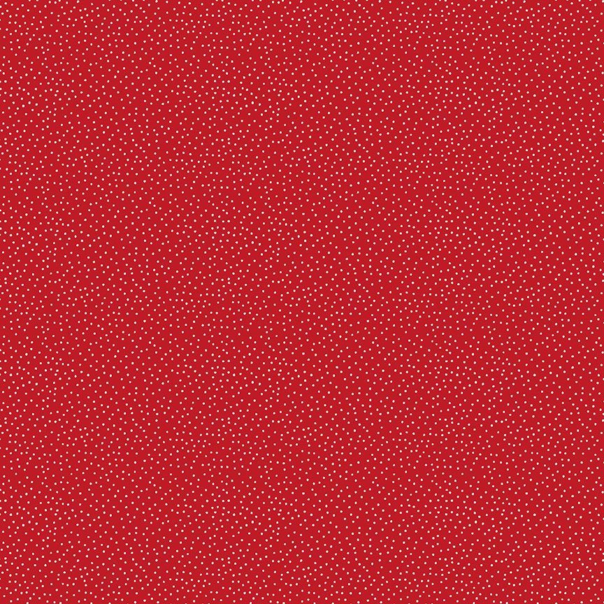 GARDEN REDWORK: Dots- Red (1/4 Yard)